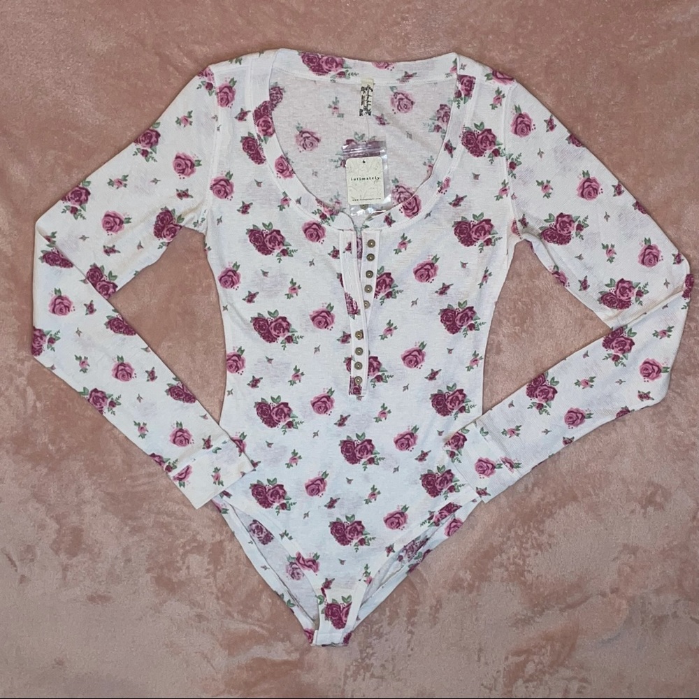 NWT Free People Dylan Thermal Printed Bodysuit Size Small - Picture 5 of 10